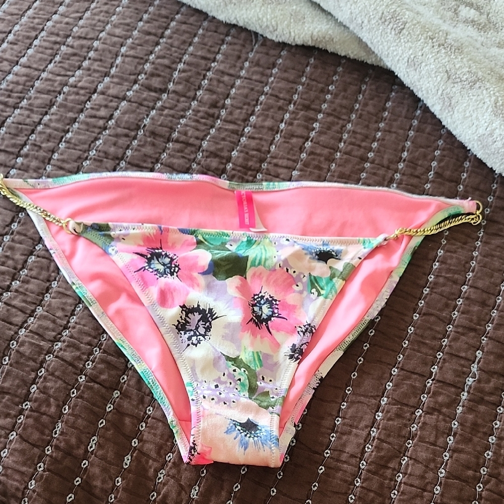 Victoria's Secret Pink Floral Bikini Bottom